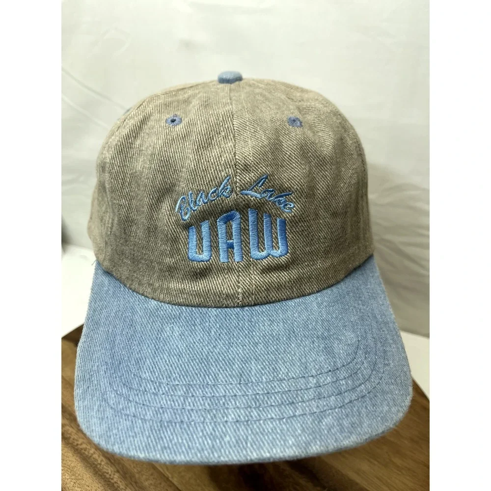 UNITED AUTO WORKERS UAW Hat Cap Blacklake Strapback adjustable snapback cap‎ USA